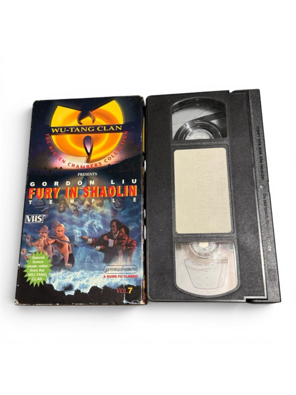 Vintage Wu-Tang Clan Fury in Shaolin Temple VHS Black Yellow One Size